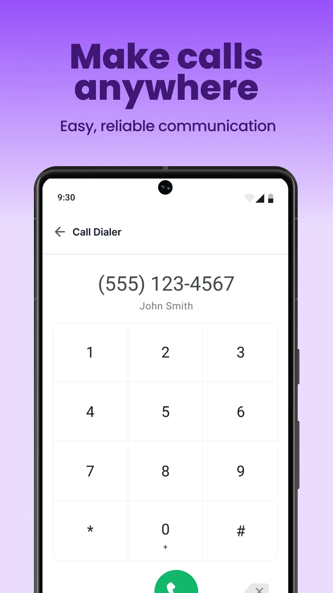 HighLead mobile app dialer screen