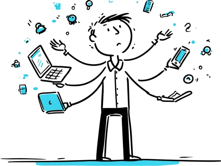 An illustration of an inquiry arriving from a customer